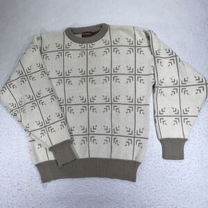 Vintage St. Stephen Collection Maison Blanche Men's Large Crewneck Beige Sweater
